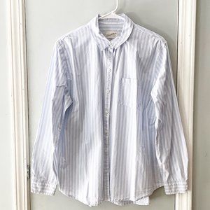 Universal Thread Striped Button Up Top Size L